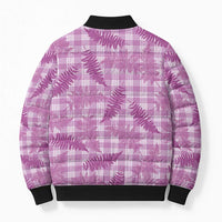 Pink Palaka Hawaii Palapalai Bomber Puffer Jacket Hawaiian Fern LT14 - Polynesian Pride