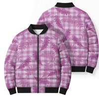 Pink Palaka Hawaii Palapalai Bomber Puffer Jacket Hawaiian Fern LT14 - Polynesian Pride