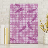 Pink Palaka Hawaii Palapalai Canvas Wall Art Hawaiian Fern LT14 Without Frame Pink - Polynesian Pride