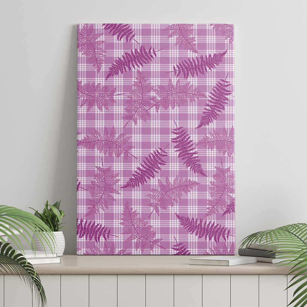 Pink Palaka Hawaii Palapalai Canvas Wall Art Hawaiian Fern LT14 - Polynesian Pride