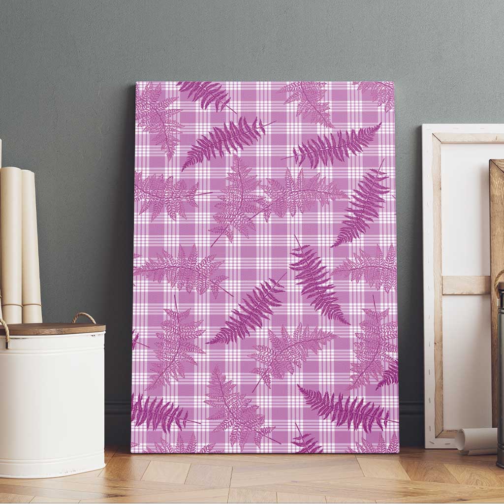 Pink Palaka Hawaii Palapalai Canvas Wall Art Hawaiian Fern LT14 - Polynesian Pride