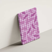 Pink Palaka Hawaii Palapalai Canvas Wall Art Hawaiian Fern LT14 - Polynesian Pride