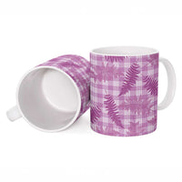 Pink Palaka Hawaii Palapalai Ceramic Mug Hawaiian Fern LT14 - Polynesian Pride