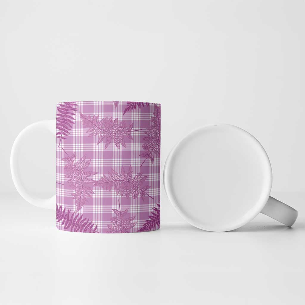Pink Palaka Hawaii Palapalai Ceramic Mug Hawaiian Fern LT14 - Polynesian Pride