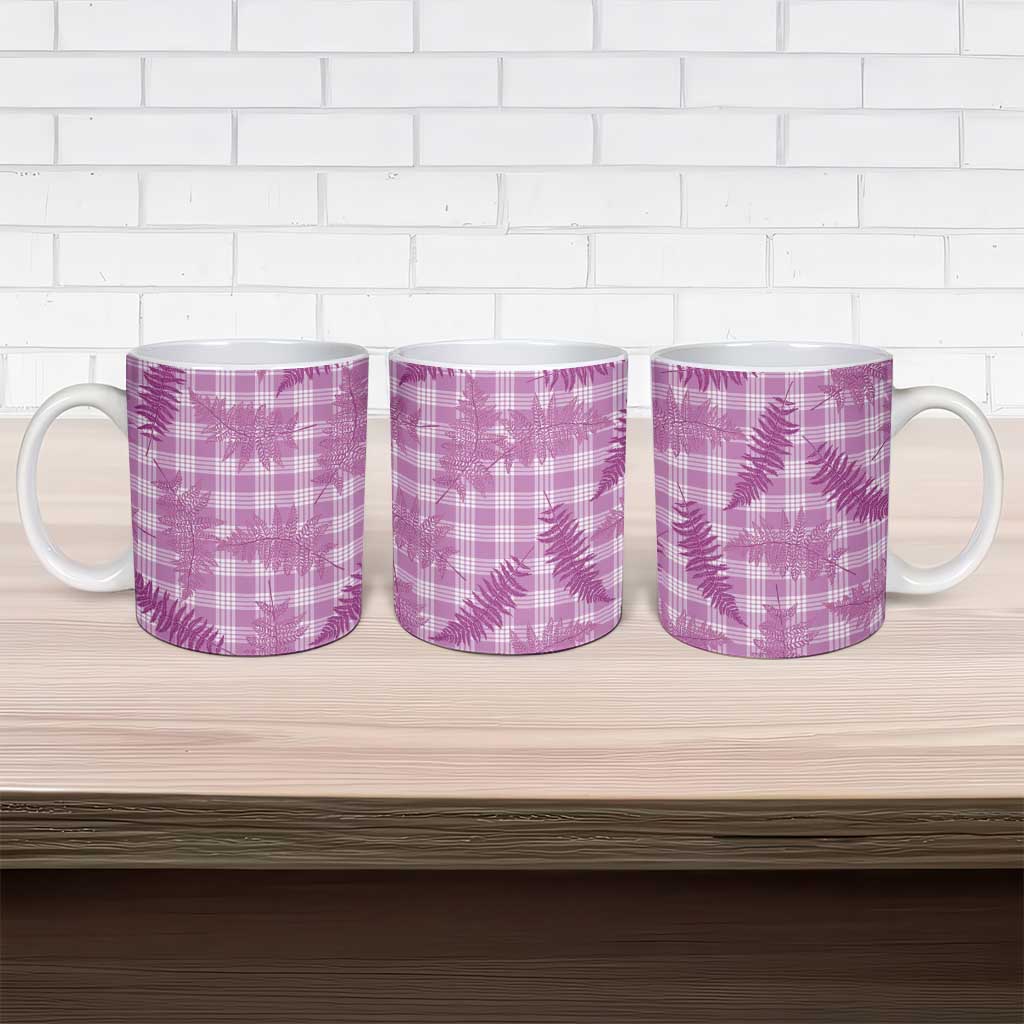 Pink Palaka Hawaii Palapalai Ceramic Mug Hawaiian Fern LT14 - Polynesian Pride