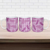 Pink Palaka Hawaii Palapalai Ceramic Mug Hawaiian Fern LT14 - Polynesian Pride