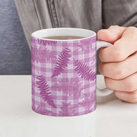 Pink Palaka Hawaii Palapalai Ceramic Mug Hawaiian Fern LT14 - Polynesian Pride