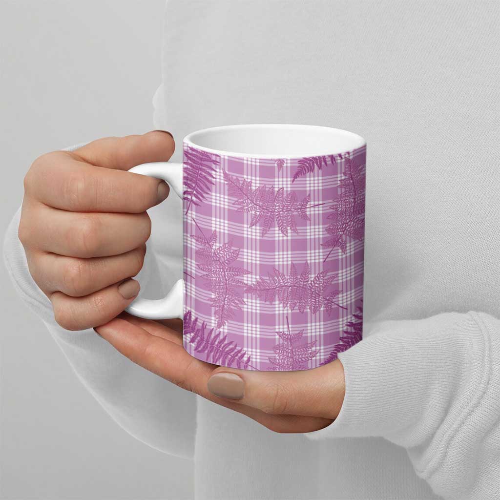 Pink Palaka Hawaii Palapalai Ceramic Mug Hawaiian Fern LT14 - Polynesian Pride