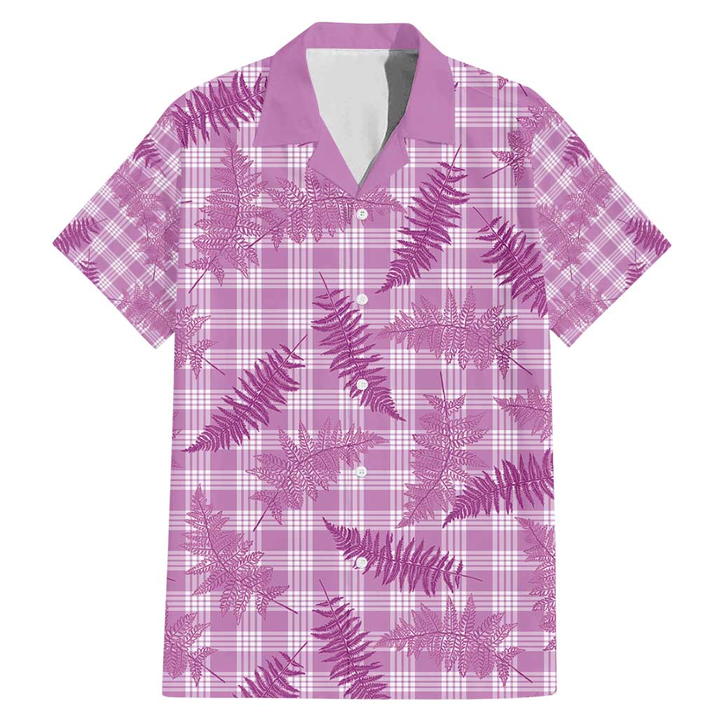 Pink Palaka Hawaii Palapalai Family Matching Mermaid Dress and Hawaiian Shirt Hawaiian Fern - Polynesian Pride