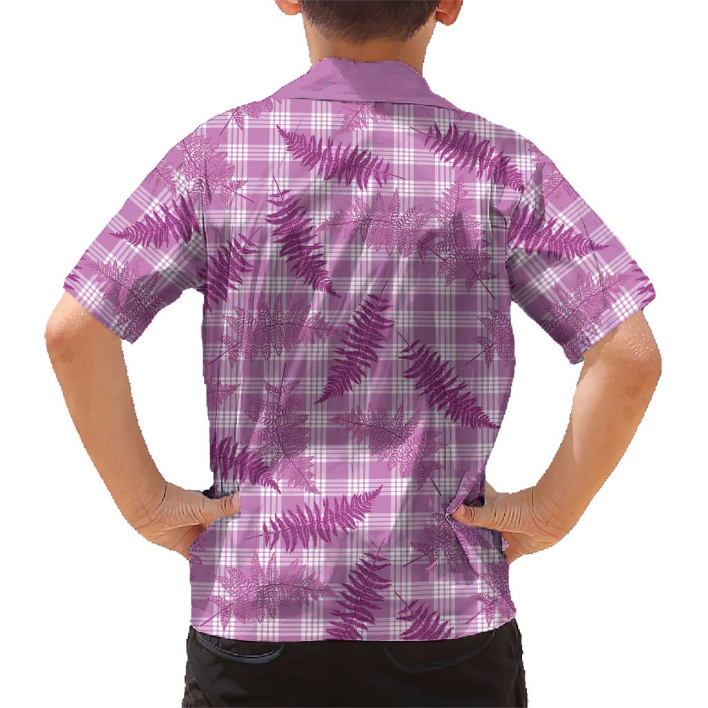 Pink Palaka Hawaii Palapalai Family Matching Puletasi and Hawaiian Shirt Hawaiian Fern - Polynesian Pride