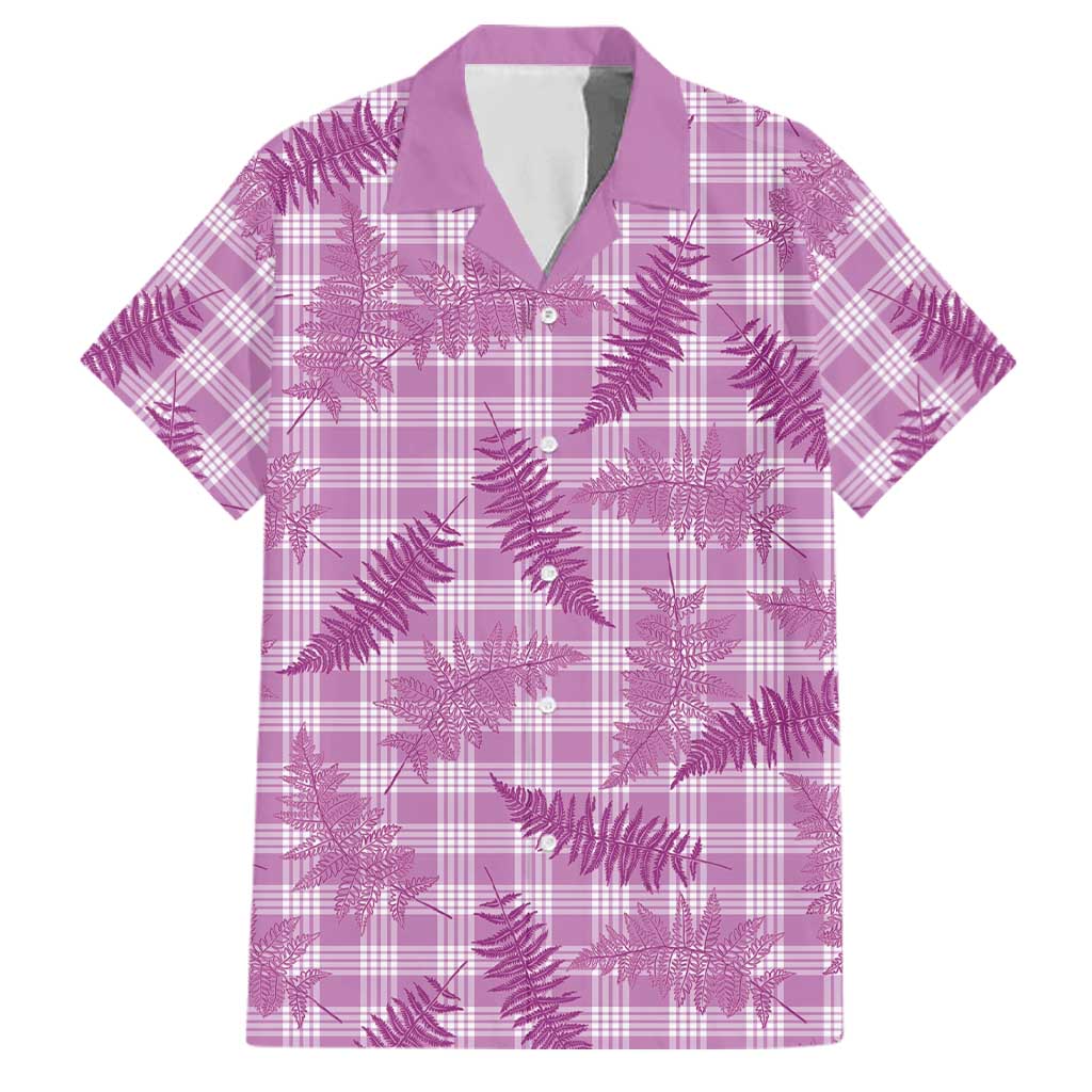 Pink Palaka Hawaii Palapalai Family Matching Puletasi and Hawaiian Shirt Hawaiian Fern - Polynesian Pride