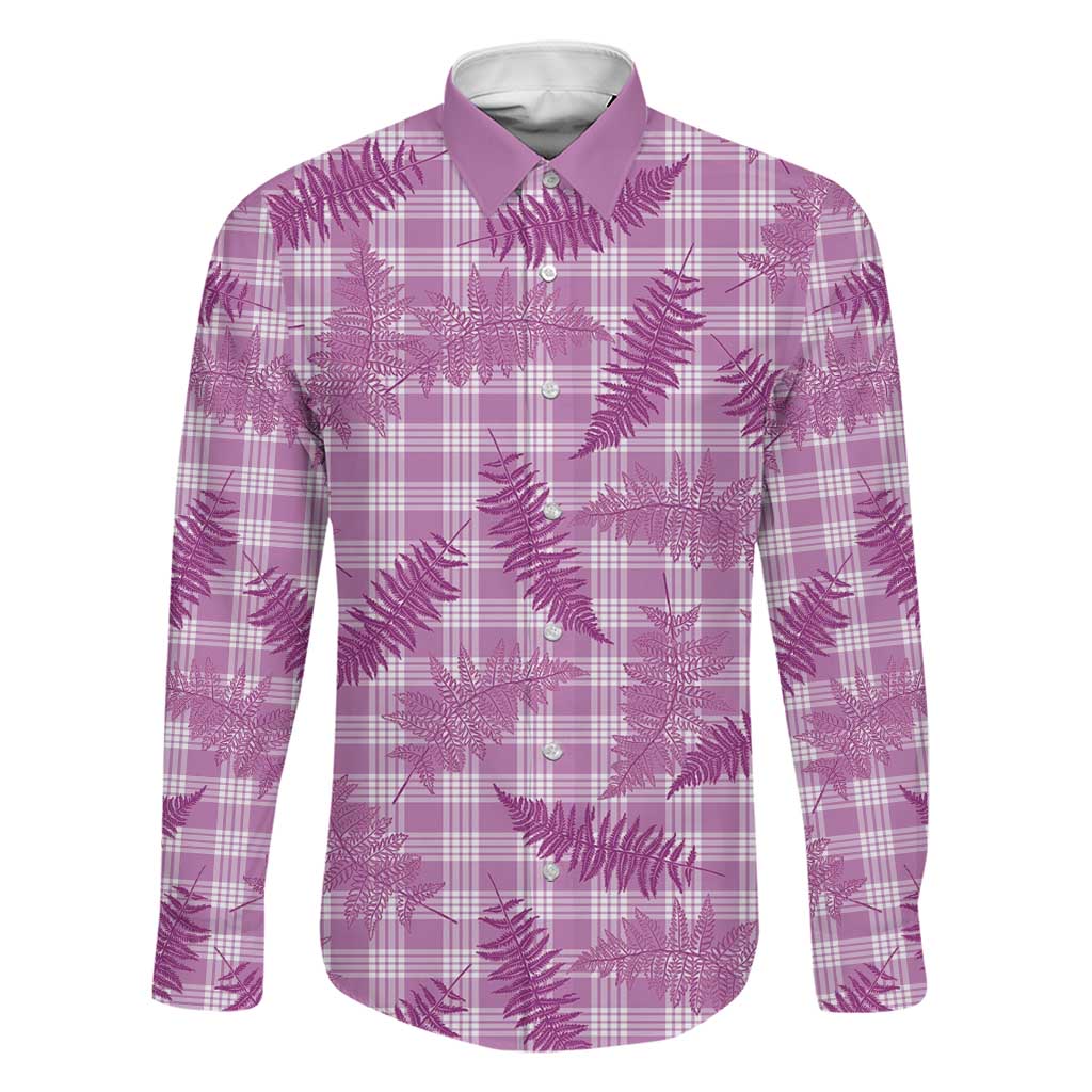 Pink Palaka Hawaii Palapalai Family Matching Puletasi and Hawaiian Shirt Hawaiian Fern - Polynesian Pride