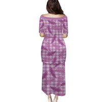 Pink Palaka Hawaii Palapalai Family Matching Puletasi and Hawaiian Shirt Hawaiian Fern - Polynesian Pride