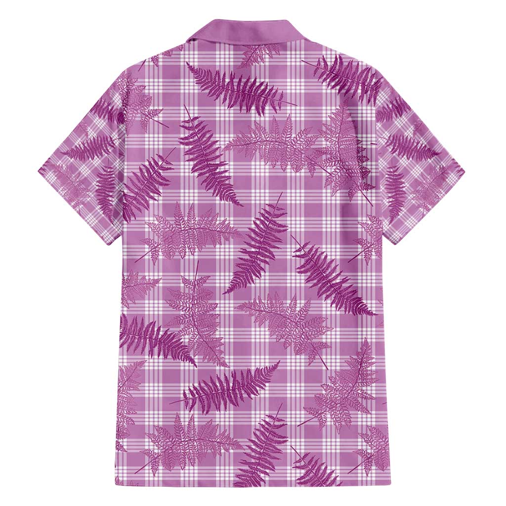 Pink Palaka Hawaii Palapalai Family Matching Summer Maxi Dress and Hawaiian Shirt Hawaiian Fern - Polynesian Pride
