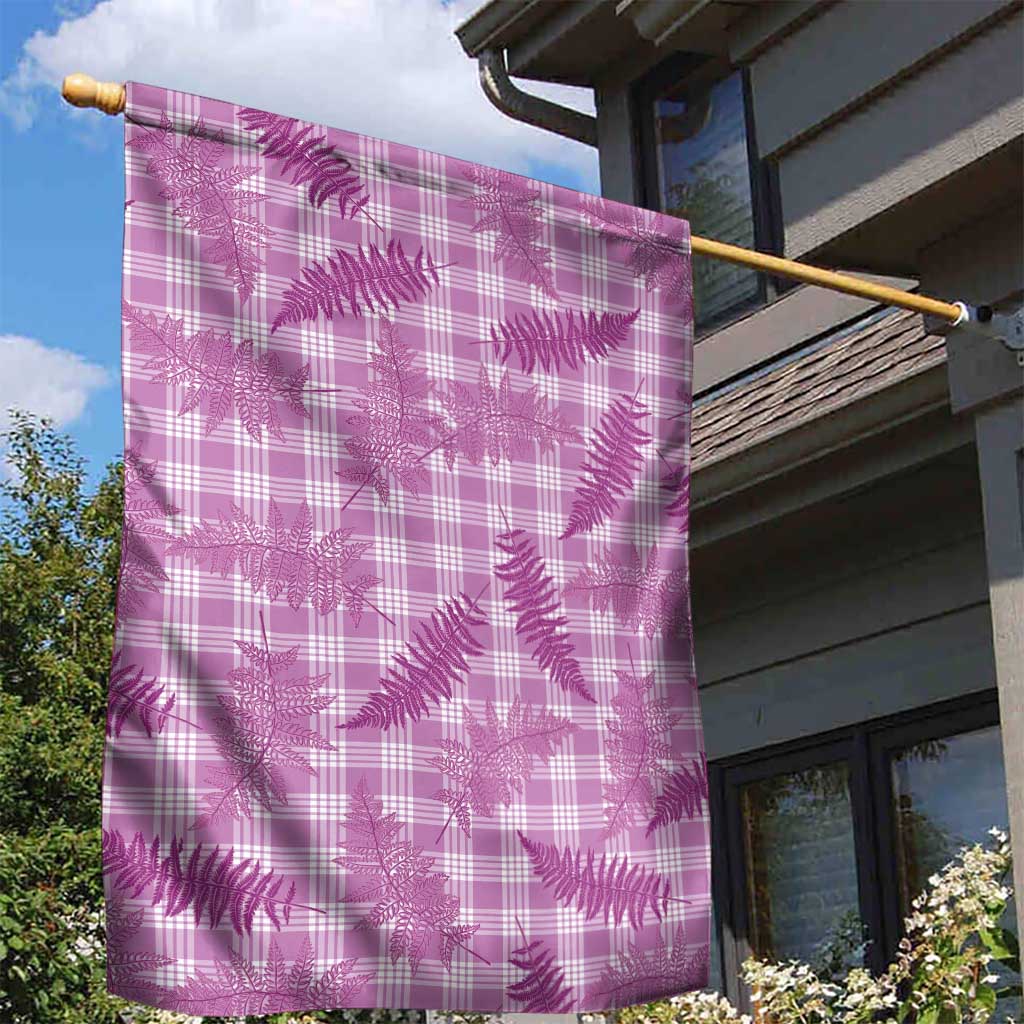 Pink Palaka Hawaii Palapalai Garden Flag Hawaiian Fern - Polynesian Pride