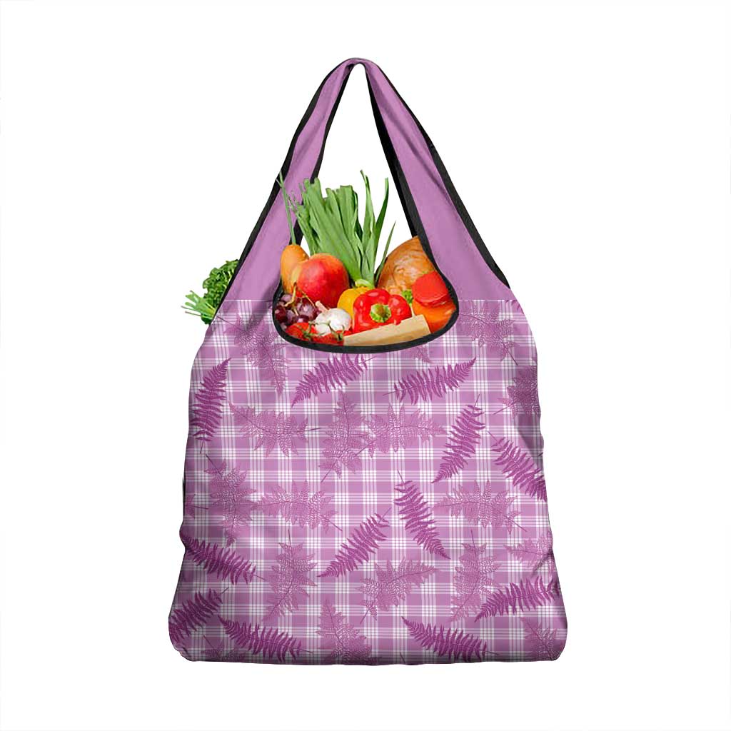Pink Palaka Hawaii Palapalai Grocery Bag Hawaiian Fern - Polynesian Pride
