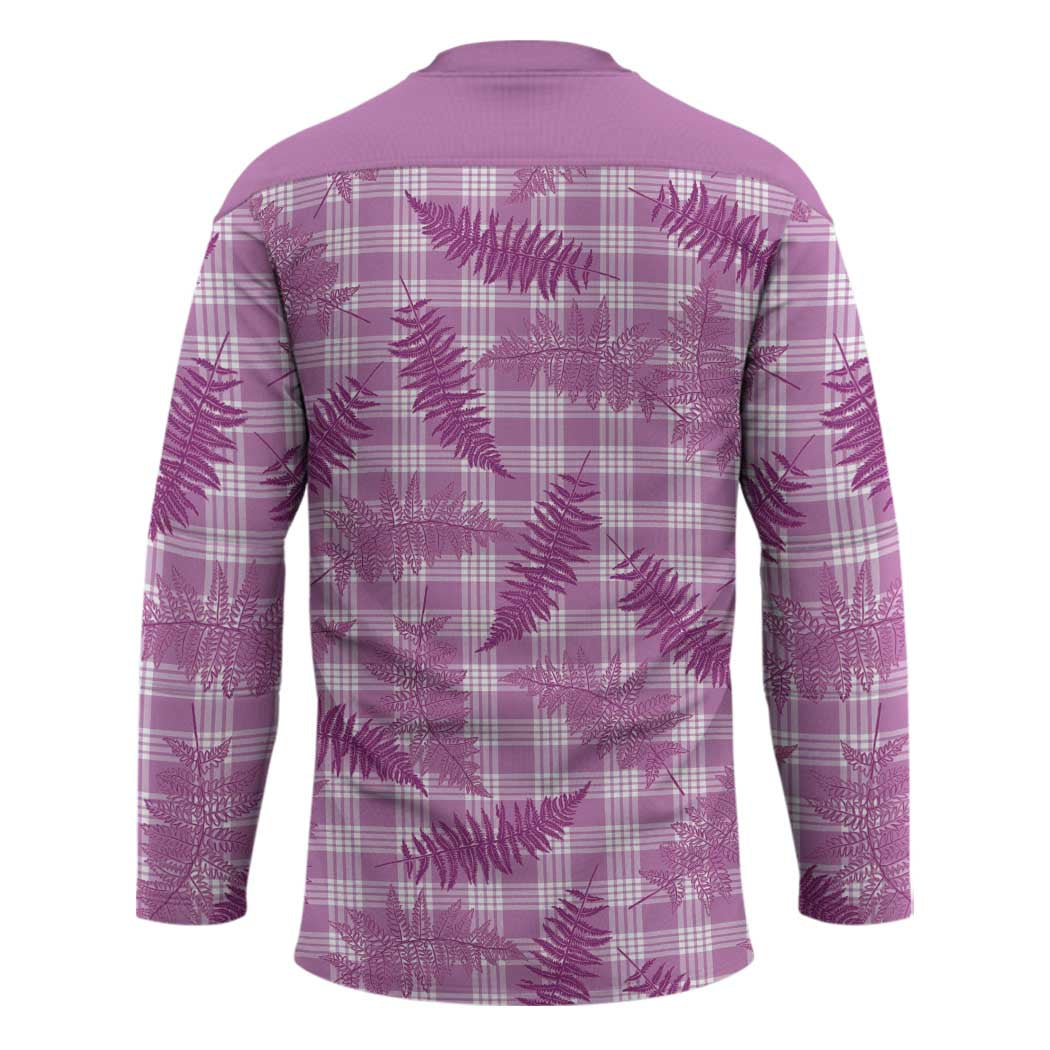 Pink Palaka Hawaii Palapalai Hockey Jersey Hawaiian Fern - Polynesian Pride