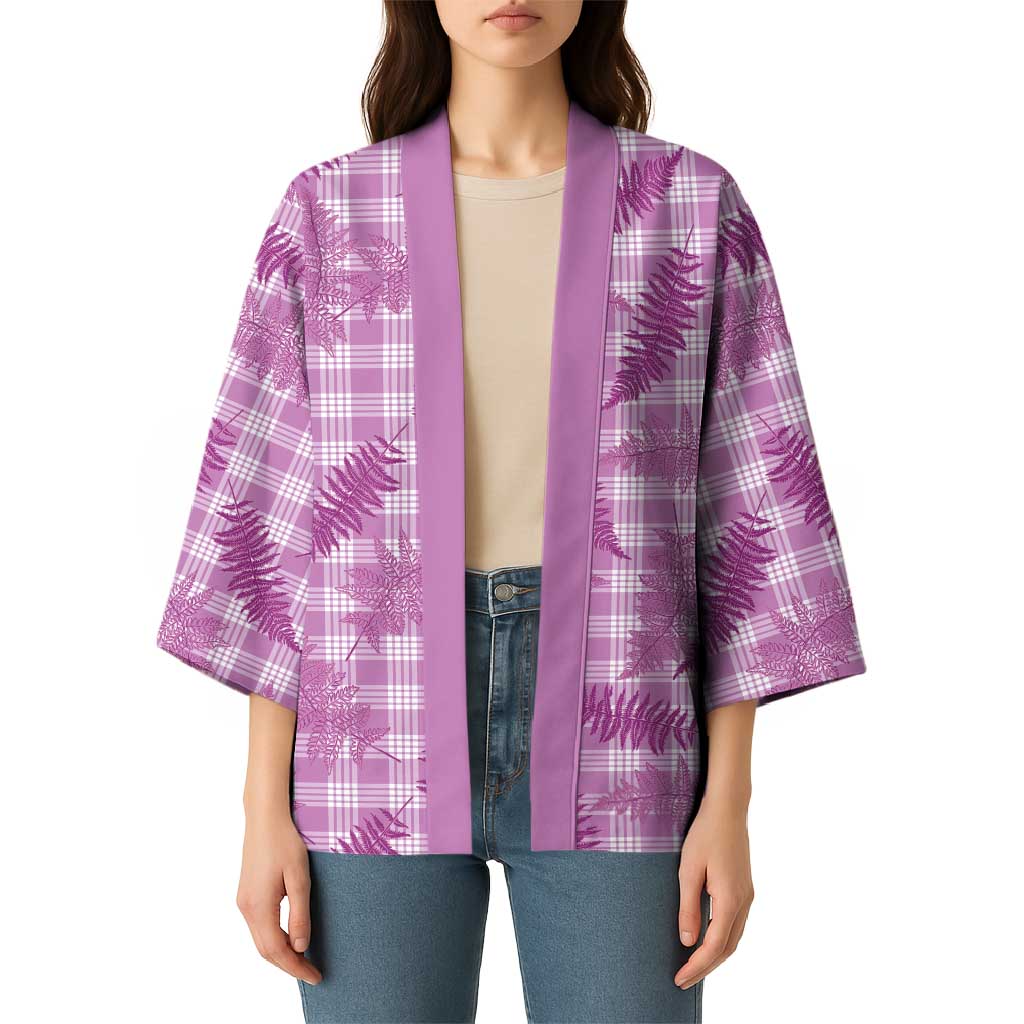 Pink Palaka Hawaii Palapalai Kimono Hawaiian Fern - Polynesian Pride
