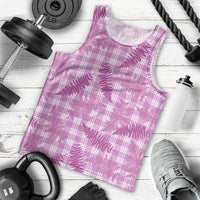 Pink Palaka Hawaii Palapalai Men Tank Top Hawaiian Fern LT14 - Polynesian Pride