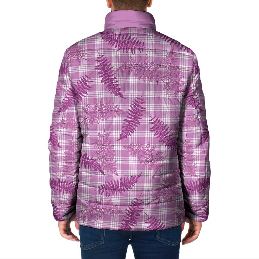 Pink Palaka Hawaii Palapalai Padded Jacket Hawaiian Fern LT14 - Polynesian Pride