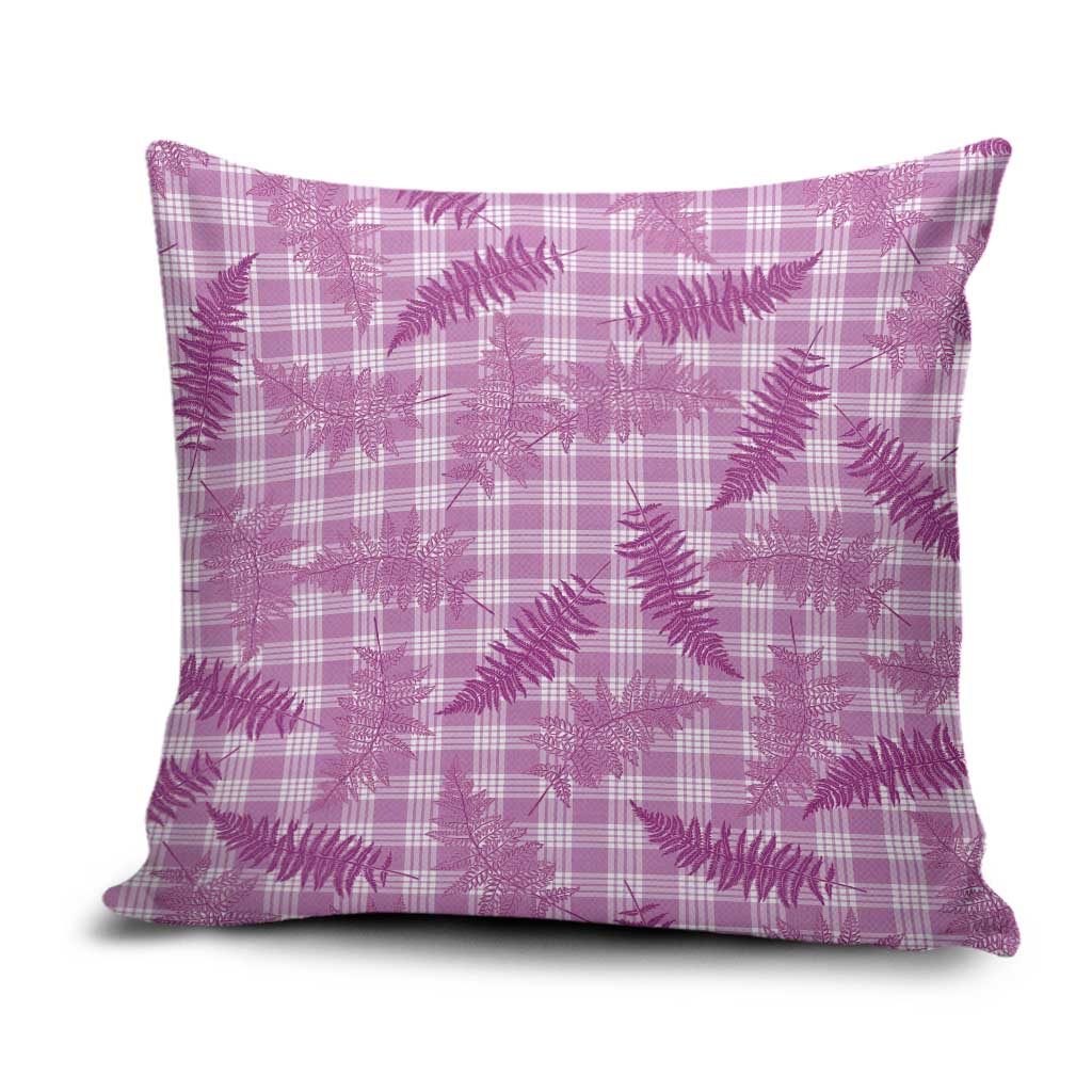 Pink Palaka Hawaii Palapalai Pillow Cover Hawaiian Fern - Polynesian Pride