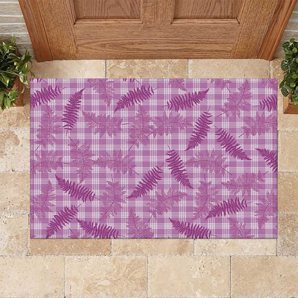Pink Palaka Hawaii Palapalai Rubber Doormat Hawaiian Fern LT14 Pink - Polynesian Pride