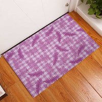 Pink Palaka Hawaii Palapalai Rubber Doormat Hawaiian Fern LT14 - Polynesian Pride