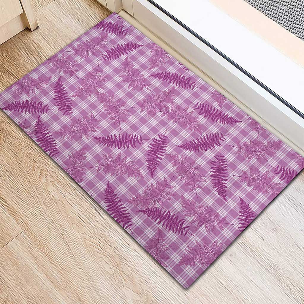 Pink Palaka Hawaii Palapalai Rubber Doormat Hawaiian Fern LT14 - Polynesian Pride