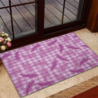 Pink Palaka Hawaii Palapalai Rubber Doormat Hawaiian Fern LT14 - Polynesian Pride