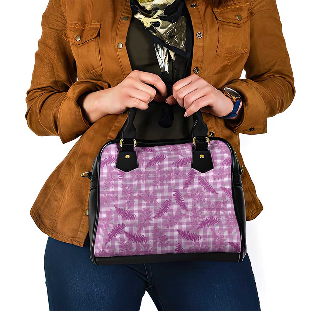 Pink Palaka Hawaii Palapalai Shoulder Handbag Hawaiian Fern LT14 - Polynesian Pride