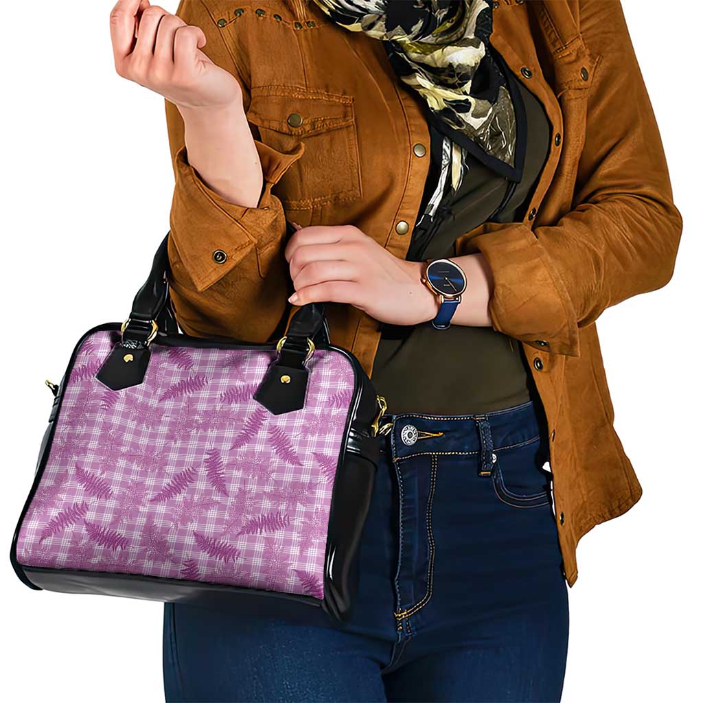 Pink Palaka Hawaii Palapalai Shoulder Handbag Hawaiian Fern LT14 - Polynesian Pride