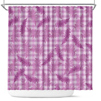 Pink Palaka Hawaii Palapalai Shower Curtain Hawaiian Fern - Polynesian Pride