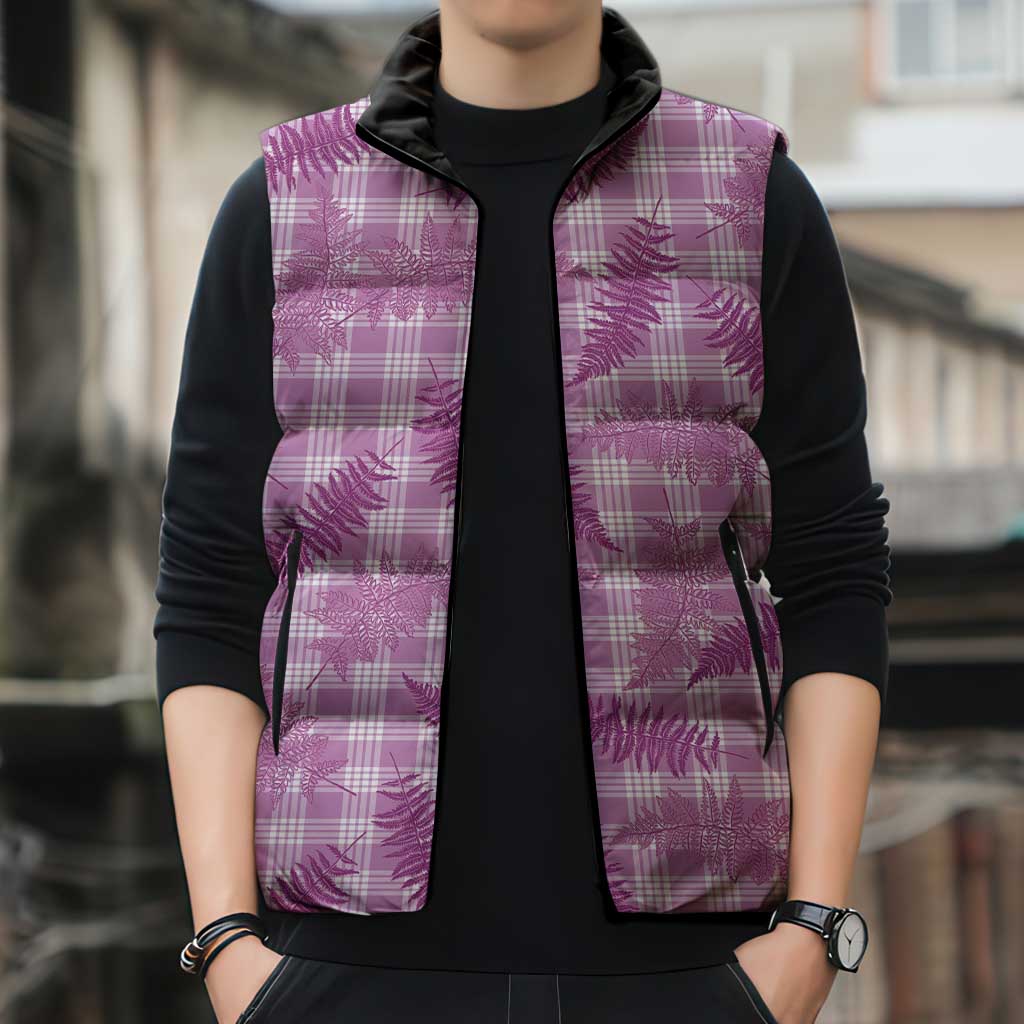 Pink Palaka Hawaii Palapalai Sleeveless Puffer Jacket Hawaiian Fern LT14 - Polynesian Pride