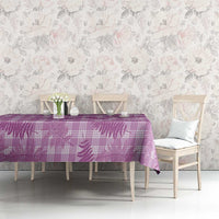 Pink Palaka Hawaii Palapalai Tablecloth Hawaiian Fern LT14 - Polynesian Pride