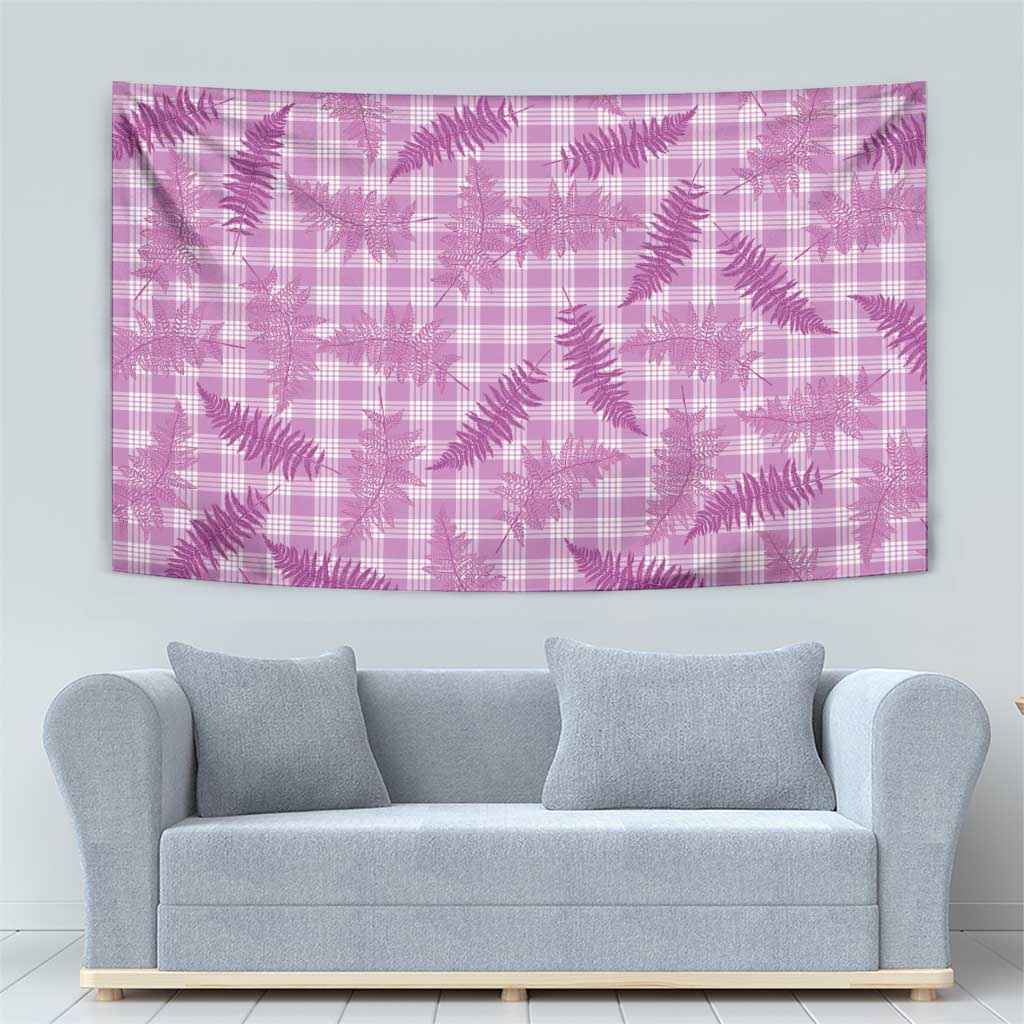 Pink Palaka Hawaii Palapalai Tapestry Hawaiian Fern - Polynesian Pride