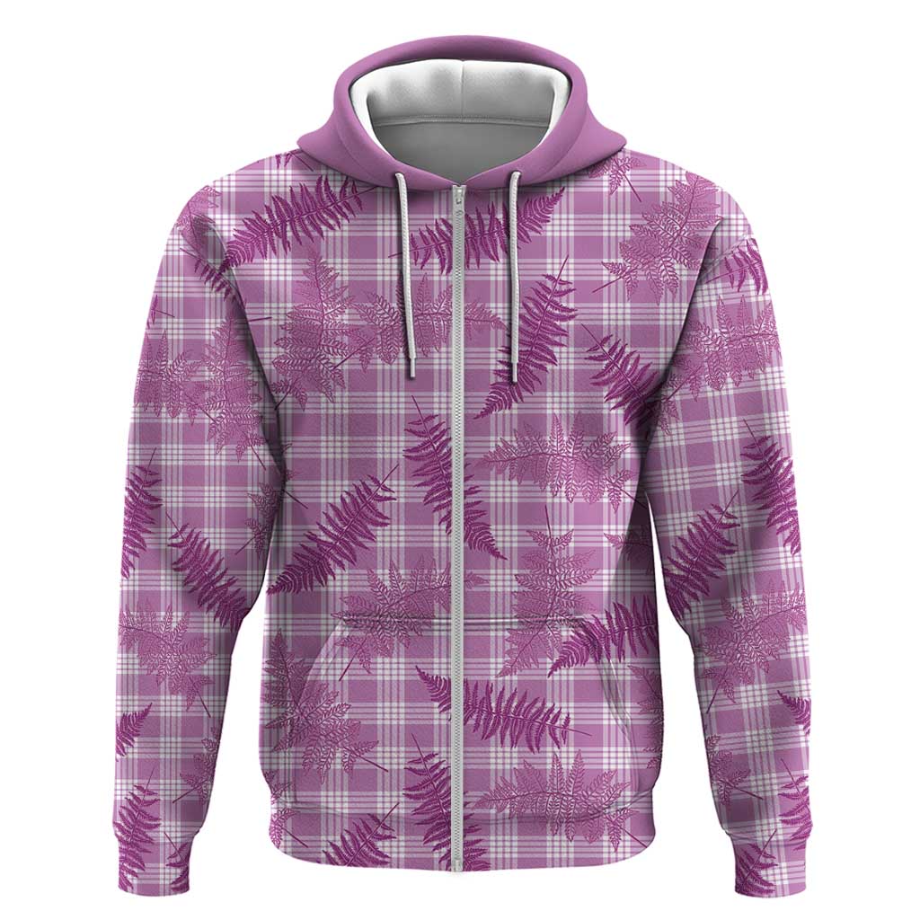 Pink Palaka Hawaii Palapalai Zip Hoodie Hawaiian Fern LT14 Zip Hoodie Pink - Polynesian Pride