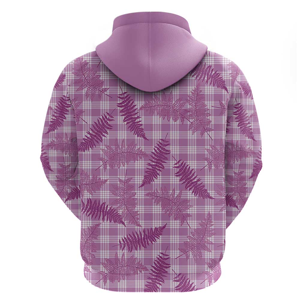 Pink Palaka Hawaii Palapalai Zip Hoodie Hawaiian Fern LT14 - Polynesian Pride