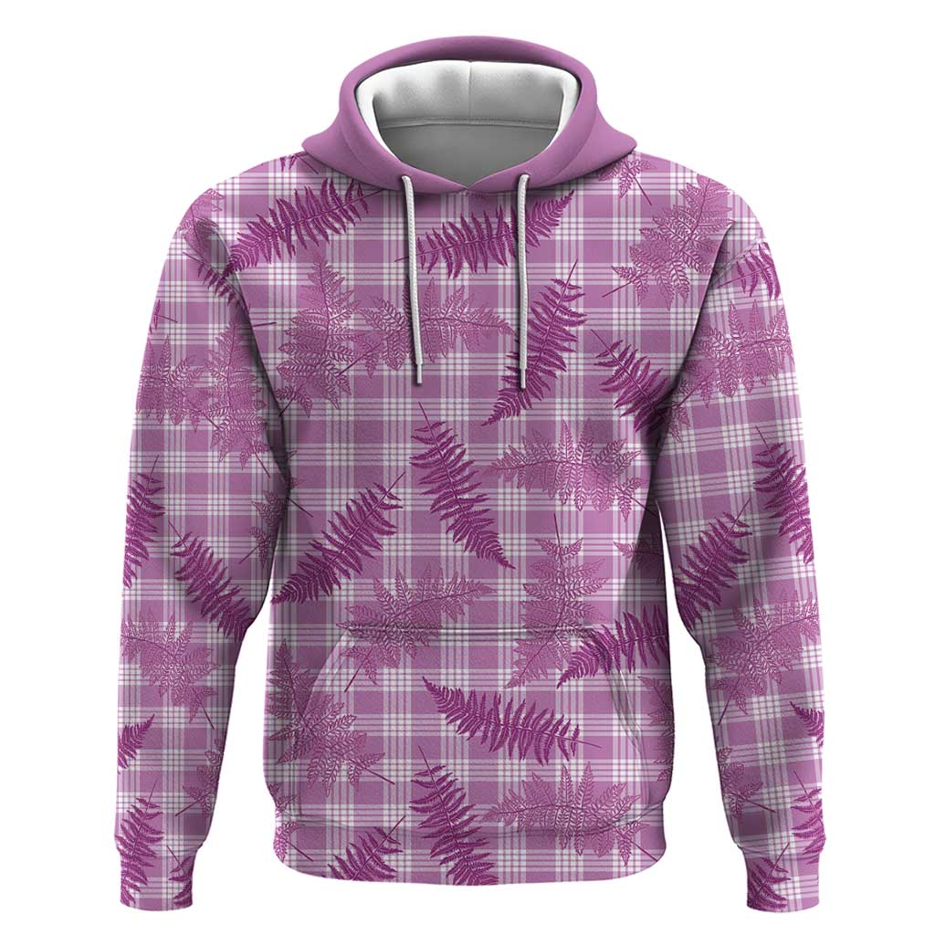Pink Palaka Hawaii Palapalai Zip Hoodie Hawaiian Fern LT14 Pullover Hoodie Pink - Polynesian Pride
