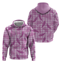 Pink Palaka Hawaii Palapalai Zip Hoodie Hawaiian Fern LT14 - Polynesian Pride