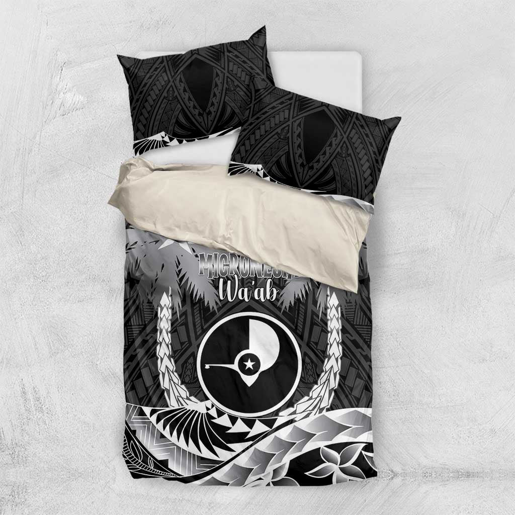 FSM Yap Day Bedding Set 2025 Wa'ab Micronesia Black Color
