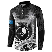 FSM Yap Day Button Sweatshirt 2025 Wa'ab Micronesia Black Color