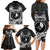 FSM Yap Day Family Matching Long Sleeve Bodycon Dress and Hawaiian Shirt 2025 Wa'ab Micronesia Black Color