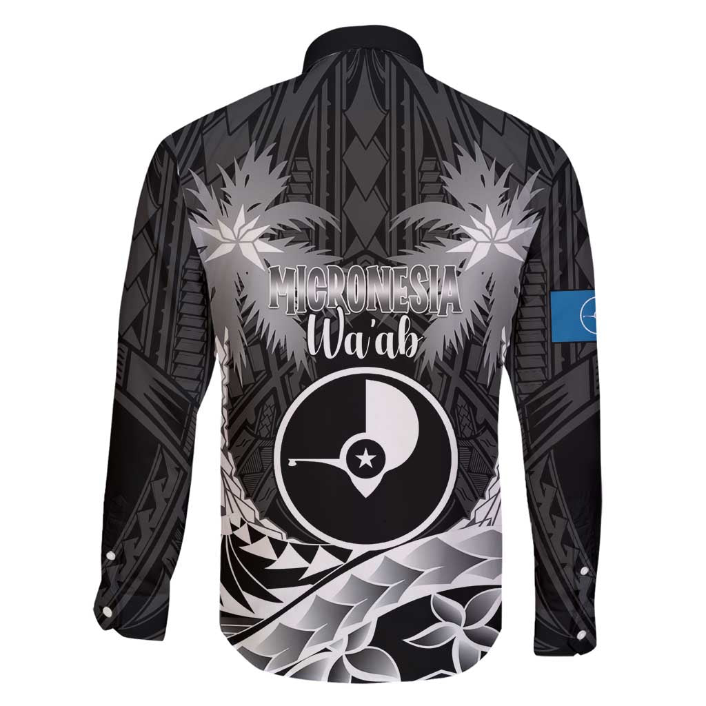 FSM Yap Day Family Matching Puletasi and Hawaiian Shirt 2025 Wa'ab Micronesia Black Color