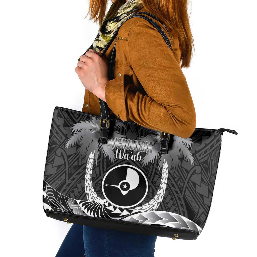 FSM Yap Day Leather Tote Bag 2025 Wa'ab Micronesia Black Color