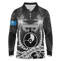 FSM Yap Day Long Sleeve Polo Shirt 2025 Wa'ab Micronesia Black Color