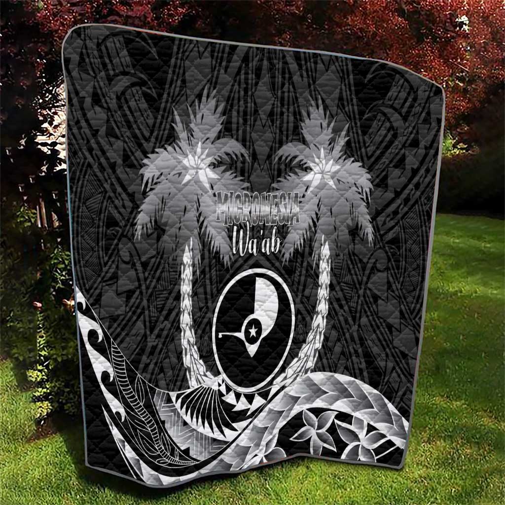 FSM Yap Day Quilt 2025 Wa'ab Micronesia Black Color