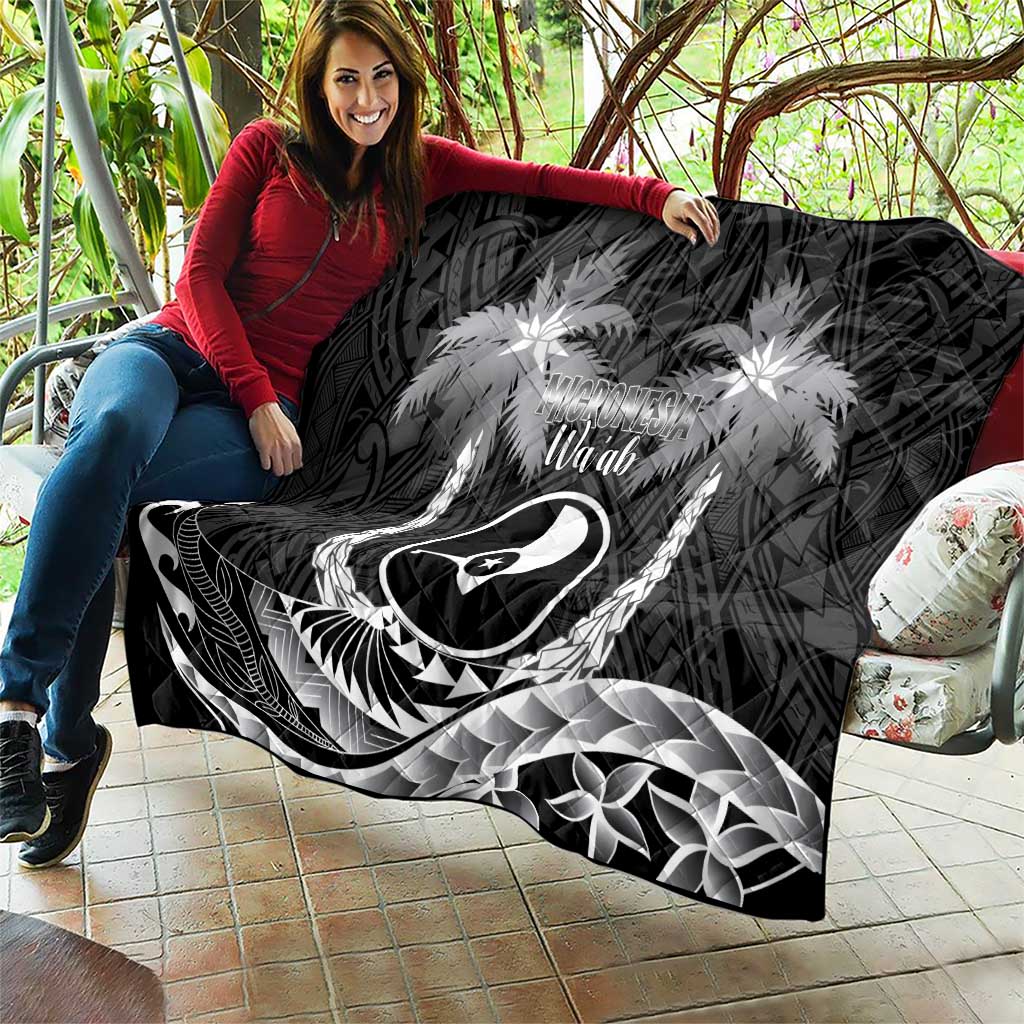 FSM Yap Day Quilt 2025 Wa'ab Micronesia Black Color