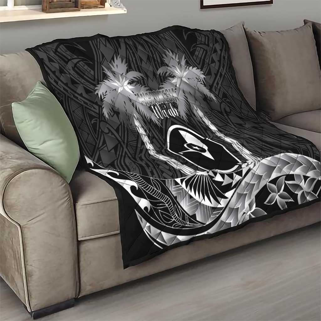 FSM Yap Day Quilt 2025 Wa'ab Micronesia Black Color