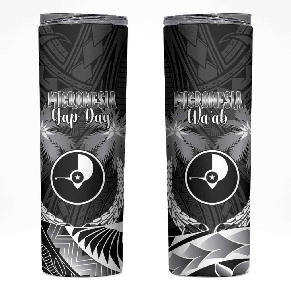 FSM Yap Day Skinny Tumbler 2025 Wa'ab Micronesia Black Color