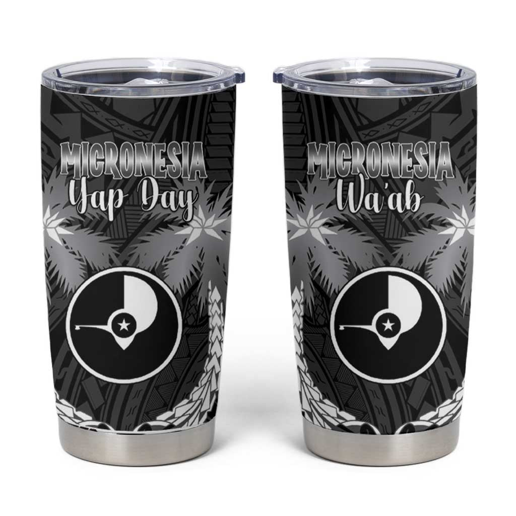 FSM Yap Day Tumbler Cup 2025 Wa'ab Micronesia Black Color